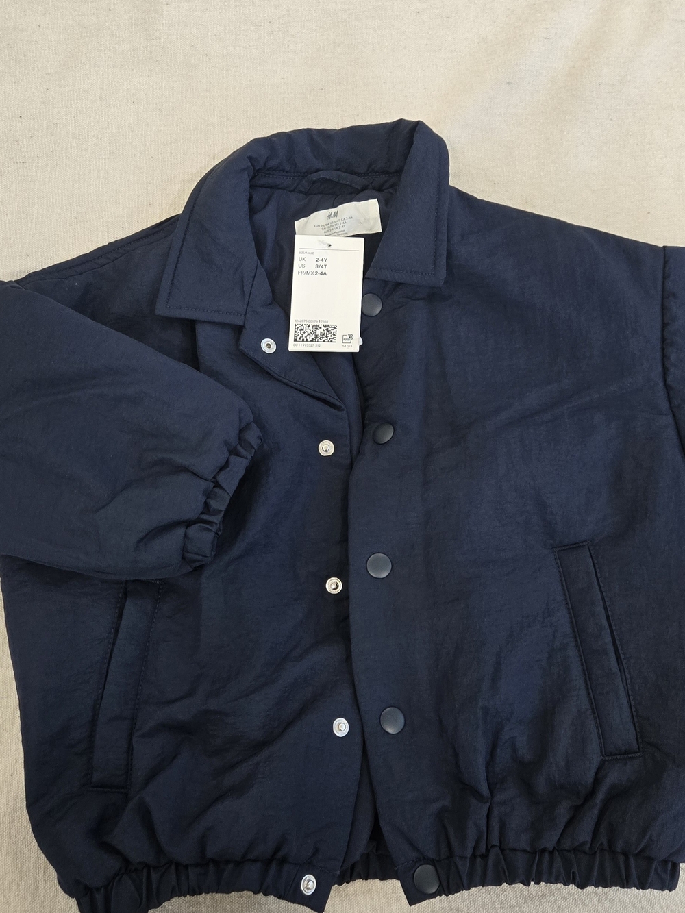 H&M Men's Dark Navy Bomber Jacket